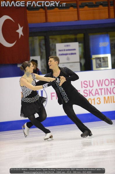 2013-03-01 Milano - World Junior Figure Skating Championships 0831 Alessia Busi-Andrea Fabbri ITA.jpg